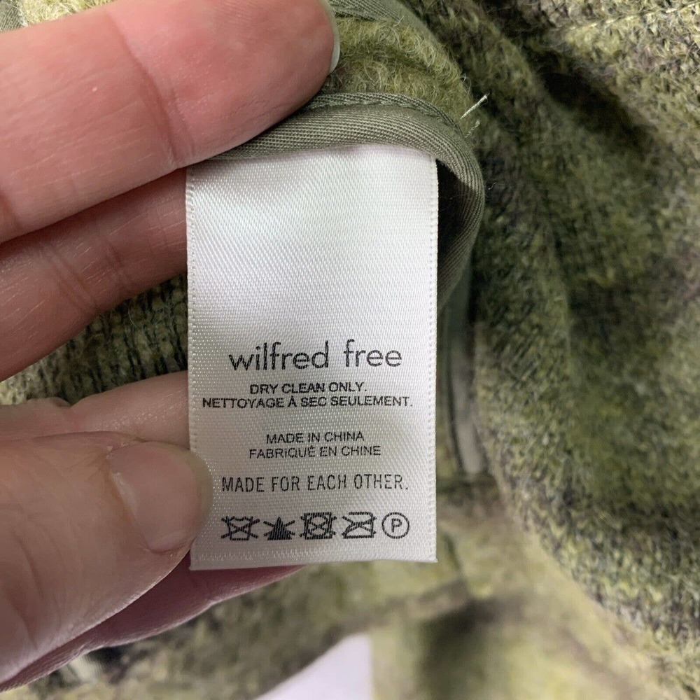 Wilfred Free Ganna Autumn Shirt Jacket Womens Size M Agnes Green Moss $198 NWT - Picture 14 of 16